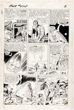 JACK KIRBY "INCREDIBLE HULK" #3 COMIC BOOK PAGE ORIGINAL ART.