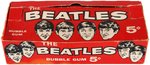 "THE BEATLES" FIRST SERIES TOPPS GUM CARD DISPLAY BOX.