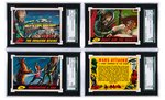 TOPPS "MARS ATTACKS" SGC GRADED COMPLETE GUM CARD SET.