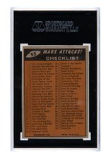 TOPPS "MARS ATTACKS" SGC GRADED COMPLETE GUM CARD SET.