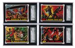 TOPPS "MARS ATTACKS" SGC GRADED COMPLETE GUM CARD SET.