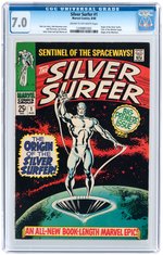 "SILVER SURFER" #1 AUGUST 1968 CGC 7.0 FINE/VF.