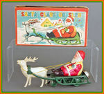 "SANTA CLAUS ON SLED" BOXED WIND-UP.