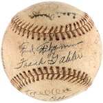 1936 NEW YORK GIANTS TEAM SIGNED BASEBALL.