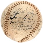 1936 NEW YORK GIANTS TEAM SIGNED BASEBALL.