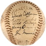 1936 NEW YORK GIANTS TEAM SIGNED BASEBALL.