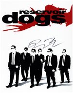 QUENTIN TARANTINO SIGNED "RESERVOIR DOGS" PRINT.