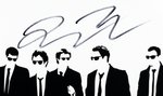 QUENTIN TARANTINO SIGNED "RESERVOIR DOGS" PRINT.