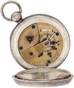 WALTHAM WATCH CO. COIN SILVER 15 JEWELS OPEN FACE POCKET WATCH MODEL 1857.