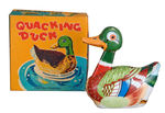 "SKEETER DUCK" WIND-UP AND "QUACKING DUCK" FRICTION TOY LOT.