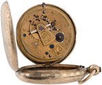 DAVID TAYLOR 18K GOLD POCKET WATCH.