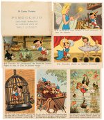 "PINOCCHIO" FRENCH POSTCARD SET.