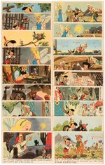 "PINOCCHIO" FRENCH POSTCARD SET.