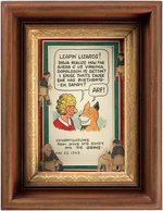 HAROLD GRAY "LITTLE ORPHAN ANNIE" ORIGINAL ART CUSTOM FRAMED DISPLAY.