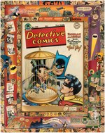 WIN MORTIMER "DETECTIVE COMICS" #120 COVER RECREATION ORIGINAL ART CUSTOM FRAMED DISPLAY.
