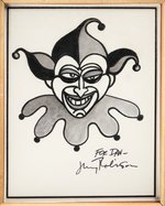 JERRY ROBINSON THE JOKER'S CALLING CARD FRAMED ORIGINAL ART.