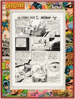 CARMINE INFANTINO "DETECTIVE COMICS" #347 COMIC BOOK PAGE ORIGINAL ART CUSTOM FRAMED DISPLAY.