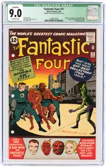 THE FANTASTIC FOUR #11 FEBRUARY 1963 CGC 9.0 VF/NM QUALIFIED FILE COPY.