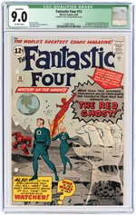 THE FANTASTIC FOUR #13 APRIL 1963 CGC 9.0 VF/NM QUALIFIED FILE COPY.