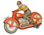 "TECHNOFIX" RACING RIDER WIND-UP MOTORCYCLE.