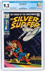 "SILVER SURFER" #4 FEBRUARY 1969 CGC 9.2 NM-( SILVER SURFER VS. THOR).