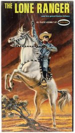AURORA "THE LONE RANGER AND HIS GREAT HORSE SILVER" FACTORY-SEALED BOXED MODEL KIT.