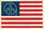 VIETNAM WAR ERA PEACE SYMBOL AMERICAN FLAG.