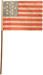 SCARCE STAR OF DAVID PATTERN AMERICAN PARADE FLAG.