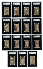 1910 RED SUN CIGARETTES T226 "PUGILISTIC SUBJECTS" SGC GRADED LOT (RICARD MERKIN COLLECTION).