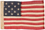 SCARCE 13 STAR US NAVY SMALL BOAT ENSIGN AMERICAN FLAG.