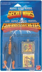 SECRET WARS FOREIGN ISSUE CONSTRICTOR FIGURE ON CARD.