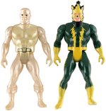 SECRET WARS FOREIGN ISSUE ELECTRO AND ICEMAN FIGURE PAIR.