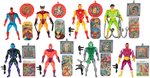 SECRET WARS AMERICAN ISSUE SET OF 6 CARDED AND 8 LOOSE FIGURES.