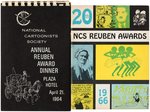 "NATIONAL CARTOONISTS SOCIETY REUBEN AWARDS" BOOKLET LOT.
