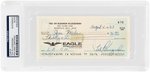 TED KLUSZEWSKI SIGNED CHECK.