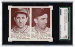 1941 R330 DOUBLE PLAY #139/140 MORRIS ARNOVICH/CARL HUBBELL SGC 84 NM 7.