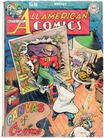 "ALL-AMERICAN COMICS" #88 LARGE COMIC RECREATION BY IRWIN HASEN & DAN MAKARA.