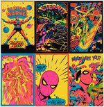 MARVEL COMICS PSYCHEDELIC GREETING CARD SET.