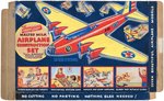 THOMPSON'S MALTED MILK "AIRPLANE CONSTRUCTION SET" PREMIUM PROTOTYPE ORIGINAL ART LOT.