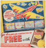 THOMPSON'S MALTED MILK "AIRPLANE CONSTRUCTION SET" PREMIUM PROTOTYPE ORIGINAL ART LOT.