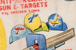 KELLOGG'S "HOWIE WING FREE GIFT SALE" SIGN & AIRCRAFT CARRIER LEXINGTON PROTOTYPE ORIGINAL ART PAIR.