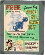 POST "ALPHA-BITS" LOVABLE TRULY TOY CEREAL BOX BACK PREMIUM PROTOTYPE ORIGINAL ART.