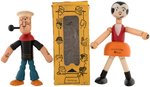 POPEYE & OLIVE OYL JOINTED WOOD JAYMAR PAIR WITH SCARCE BOX.