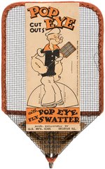 "POPEYE FLY SWATTER" WITH CUT-OUTS.