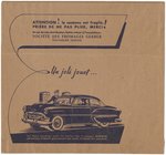 CHEVROLET 1949 FLEETLINE & STYLELINE PREMIUM PUNCH-OUTS WITH ENVELOPE.