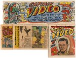 "CAPTAIN VIDEO" PREMIUM COMIC BOOK & COMIC STRIP FOLDERS PROTOTYPES ORIGINAL ART.