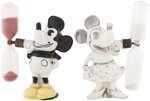 MICKEY & MINNIE MOUSE GERMAN CHINA EGG TIMER PAIR.