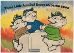 ADMIRAL REFRIGERATORS "THREE LITTLE ADMIRAL BEARS COLORING BOOK" PROTOTYPE PREMIUM BOOK.