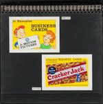 "CRACKERJACK JR. EXECUTIVE BUSINESS CARDS" PREMIUM PROTOTYPE ORIGINAL ART LOT.