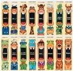 CRACKER JACK "SQUEEZE ACTION PUPPET" TALKING PUPPETS UNCUT PREMIUM PROOF SHEET.